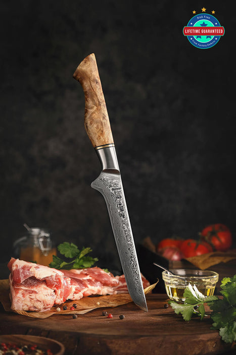 Hezhen B30 67 Layers Japanese Damascus Boning Knife