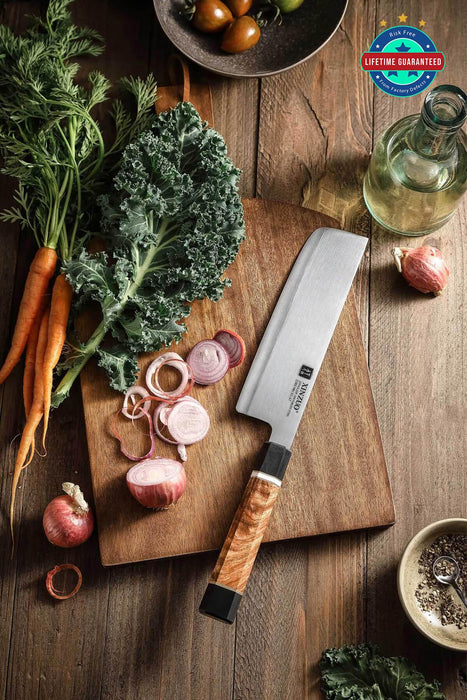Xinzuo ZDP-189 Composite Steel Nakiri Knife