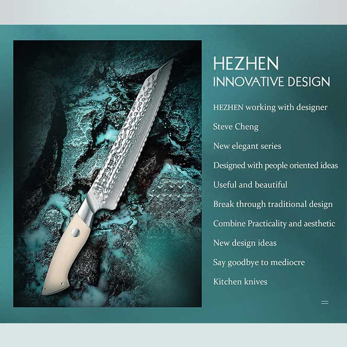 HEZHEN B38H 7 Pcs 67 Layer Damascus Steel Knife Set 3