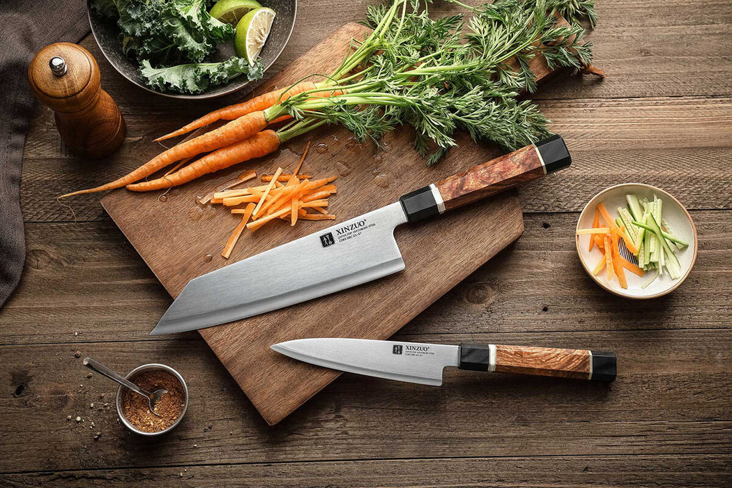 Xinzuo ZDP-189 2 Pcs knife Set Composite Steel Chef Utility Kitchen