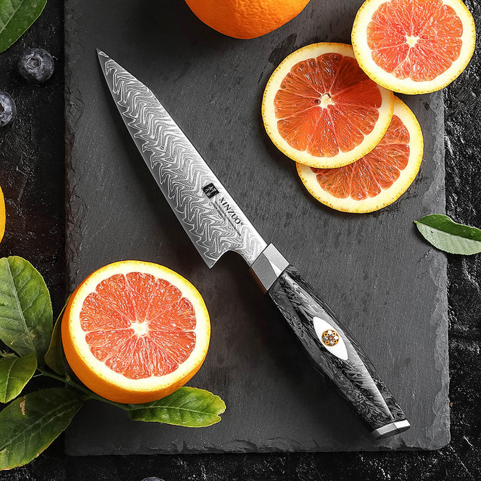 Xinzuo X04 Utility Bohler M390 Steel 145-Layer Damascus M390 Knife