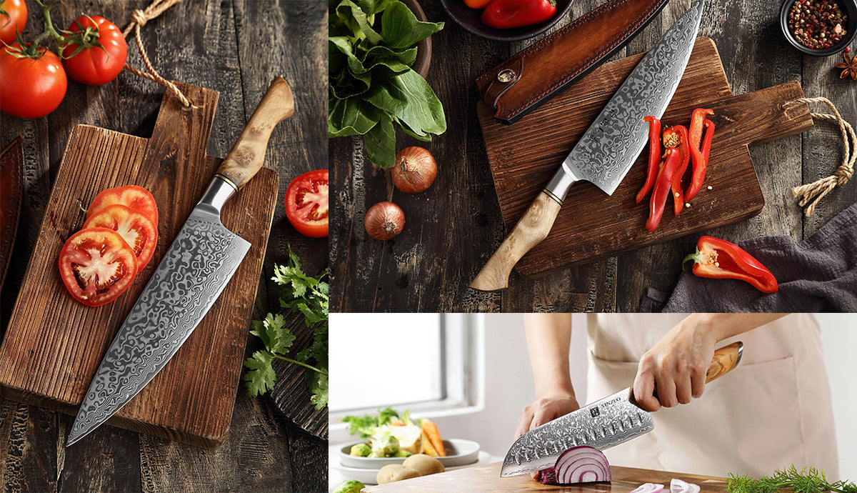 Tips for Using a Damascus Santoku Chef Knife