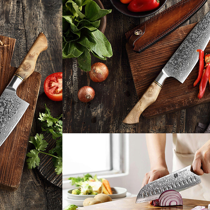 Tips for Using a Damascus Santoku Chef Knife
