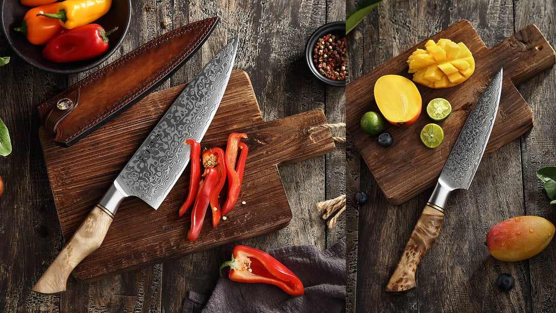 Damascus Kitchen Knives Set Unmatched Quality & Performance 