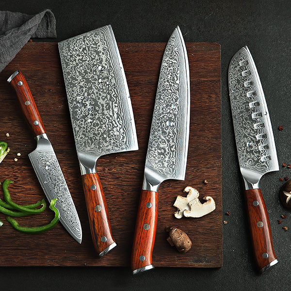 B13R Series Japanese Damascus Chef Knives