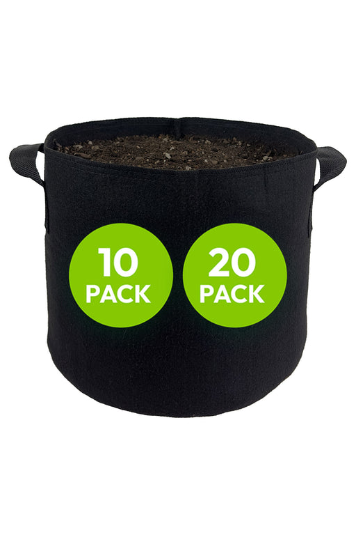 10/20 Pack Plant Grow Bags Heavy Duty Thickened Nonwoven Fabric Pots Reinforced Handles