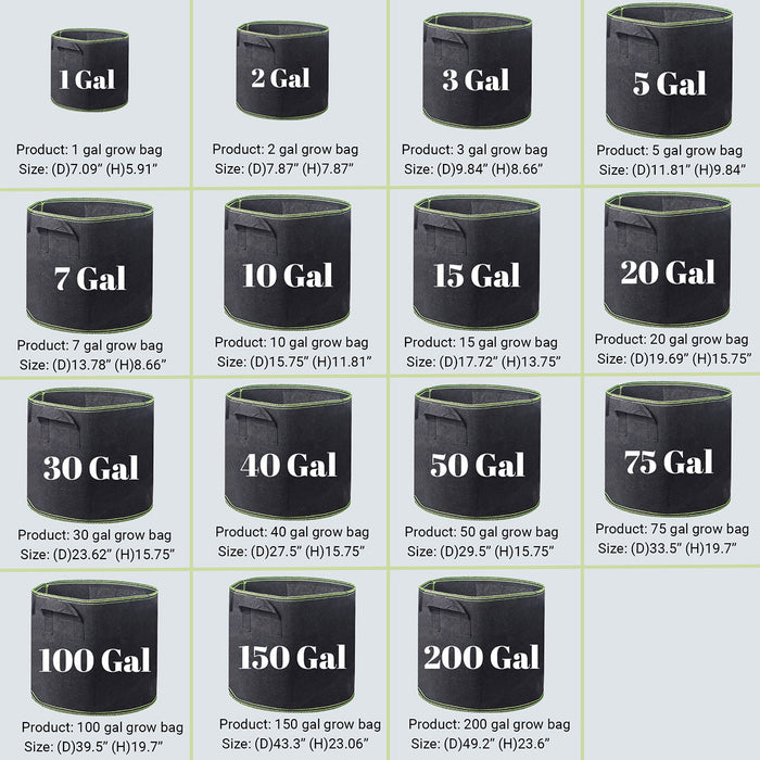 30 gallon pots for plants Buy Top Crop Nonwoven Fabric Grow Bags — The Bamboo Guy