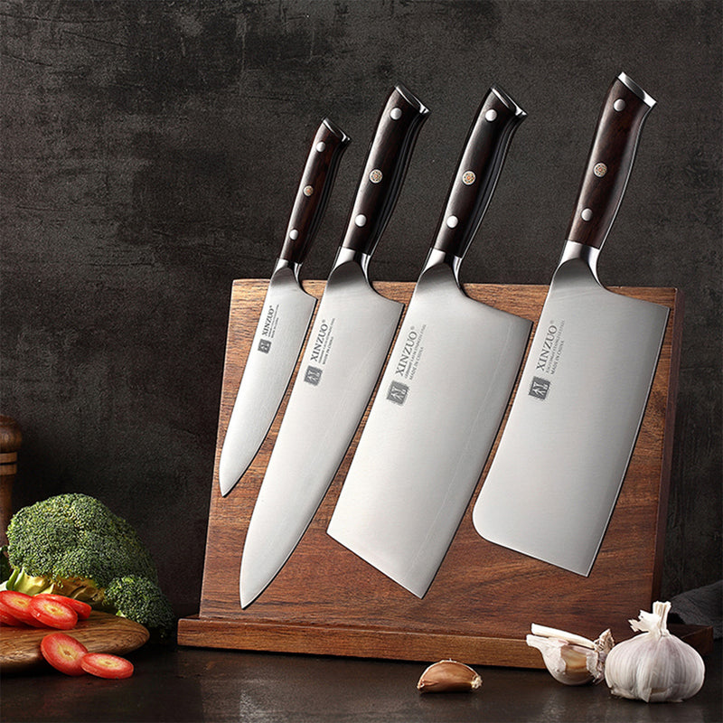 Xinzuo B13S 4 Pcs German High Carbon Steel Kitchen Knife Set with