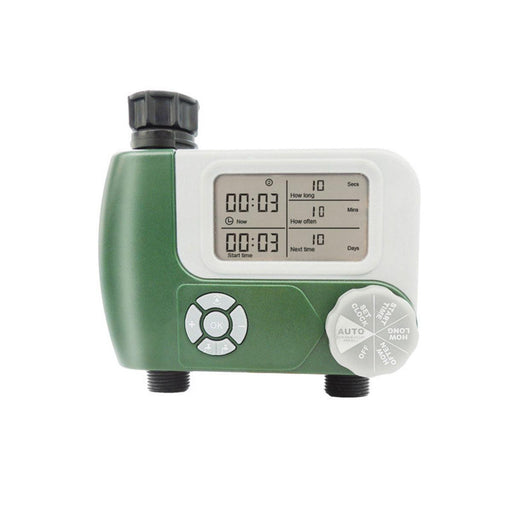 Orbit Programmable battery powered Hose Faucet Timer, Green w/2 Outlets