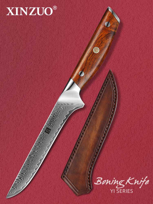 Xinzuo B27 5.5" 67 Layer Japanese Damascus Boning Knife Damascus Steel Boning Knife