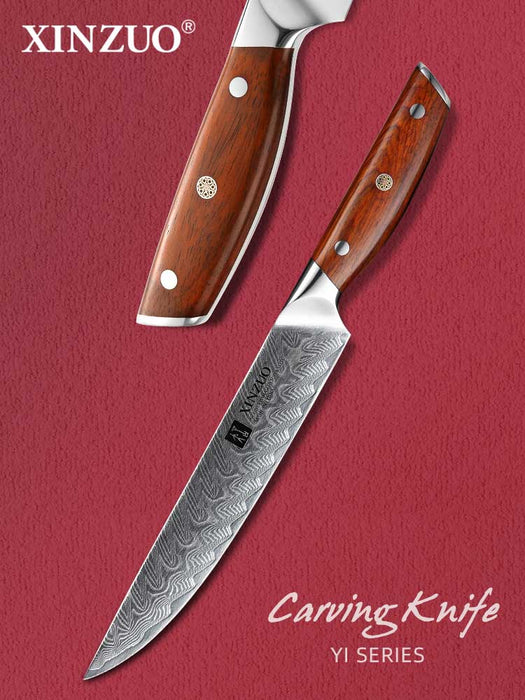 Xinzuo B27 8.5" 67 Layer Japanese Damascus Carving Damascus Steel Carving Knife