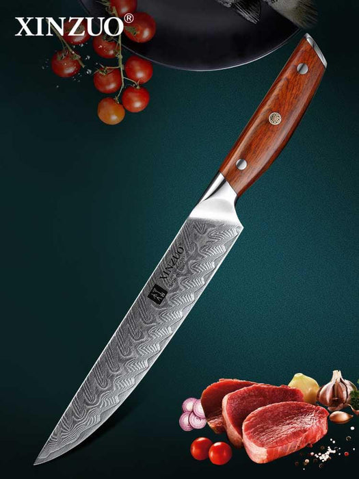 Xinzuo B27 8.5" 67 Layer Japanese Damascus Carving Damascus Steel Carving Knife