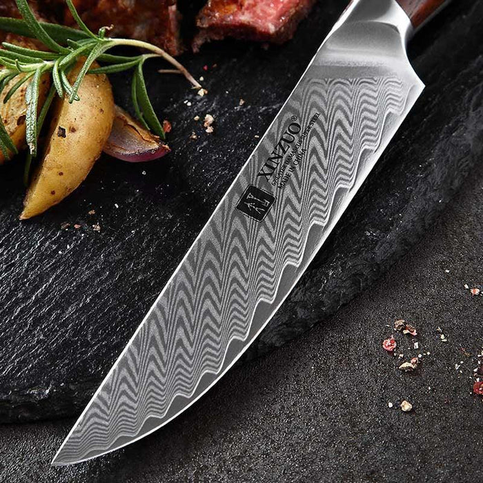 Xinzuo B27 5" 67 Layer Japanese Damascus Steak Damascus Steel Steak Knife