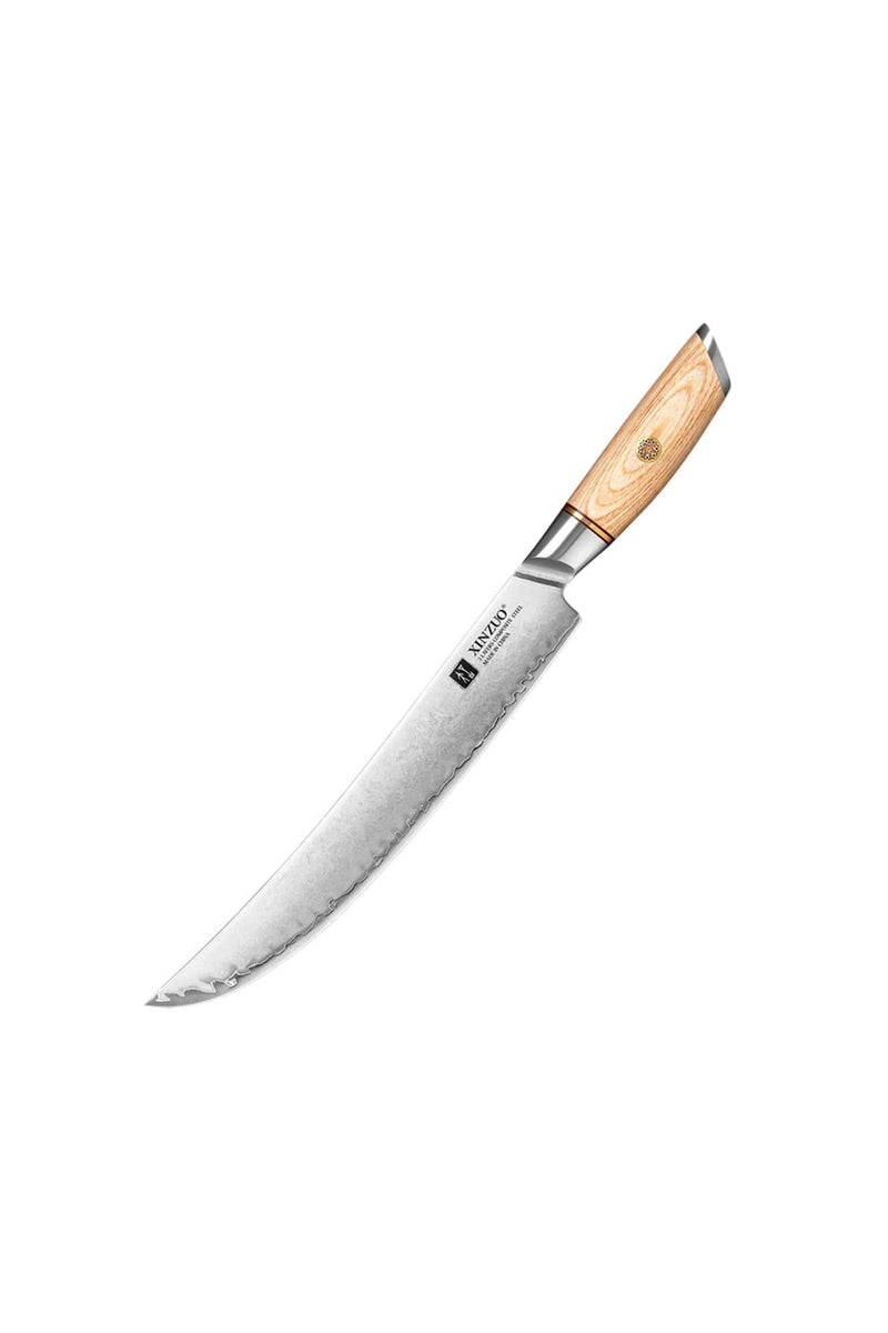 Xinzuo B37S Composite Stainless Steel Carving knife with Pakka Wood Handle