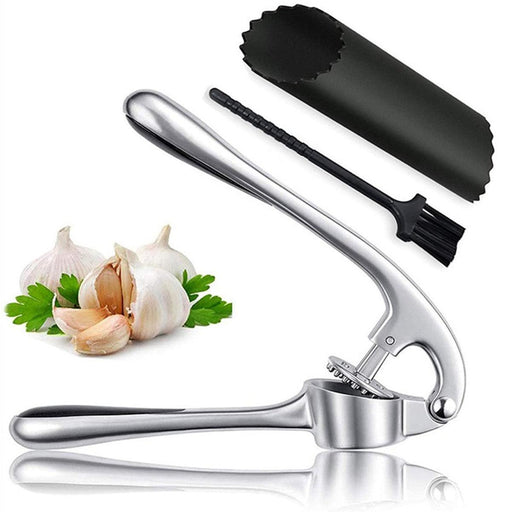 Shenzhen Manual Garlic Press Zinc Alloy Handheld Squeezer - The Bamboo Guy