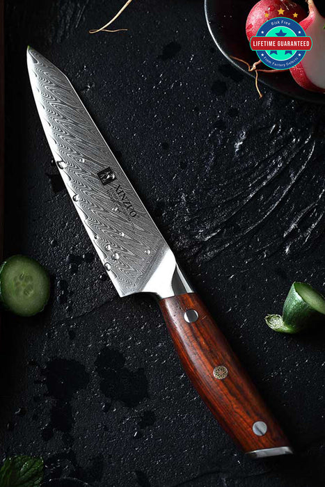 Xinzuo B27 67 Layer Japanese Damascus Steel Utility Knife