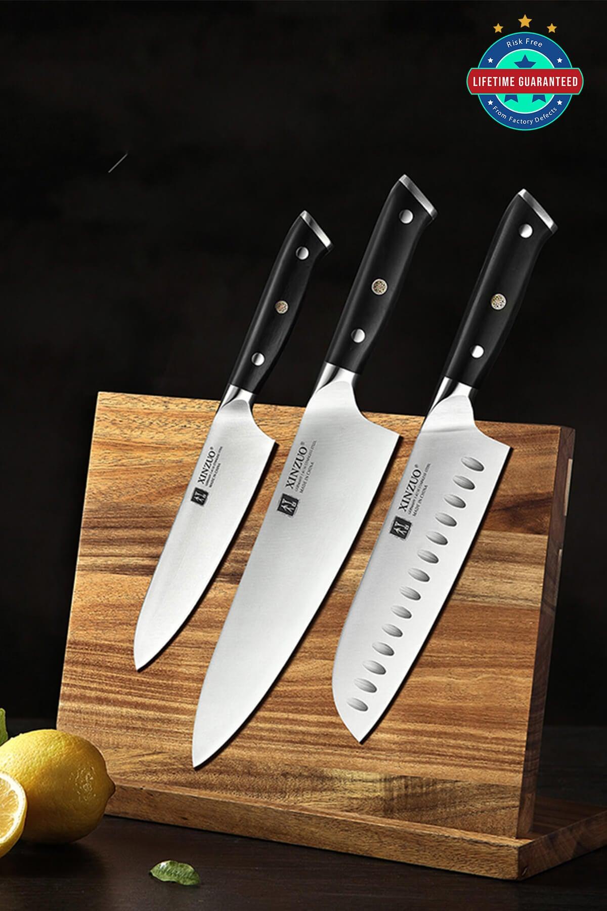 Xinzuo B13S 3 Pcs German 1.4116 High Carbon Steel Kitchen Knife