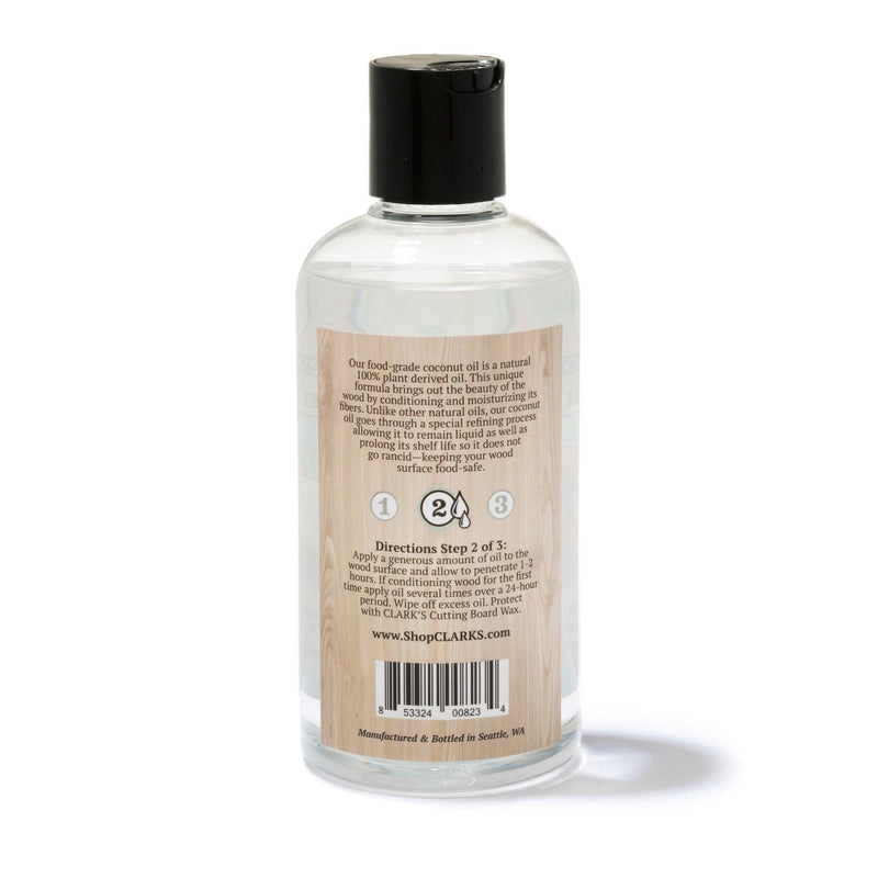 CLARK'S Coconut Cutting Board Oil - Highly Refined Coconut Oil 2