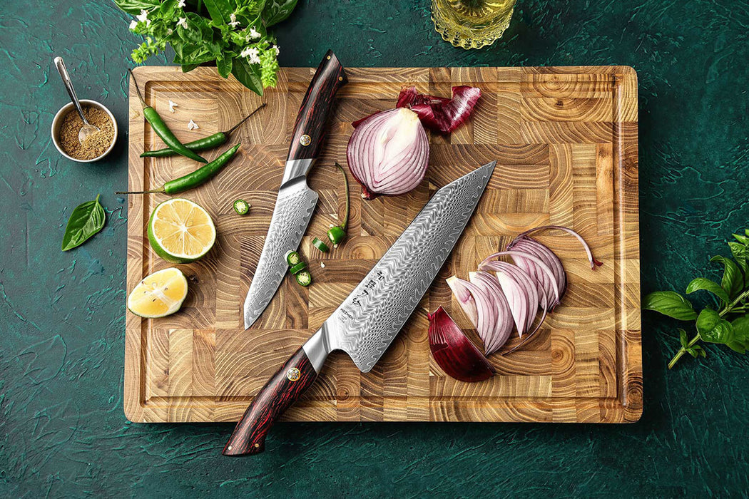 HEZHEN B38 2 Pcs 73 Layer Damascus Chef Knife Set 2