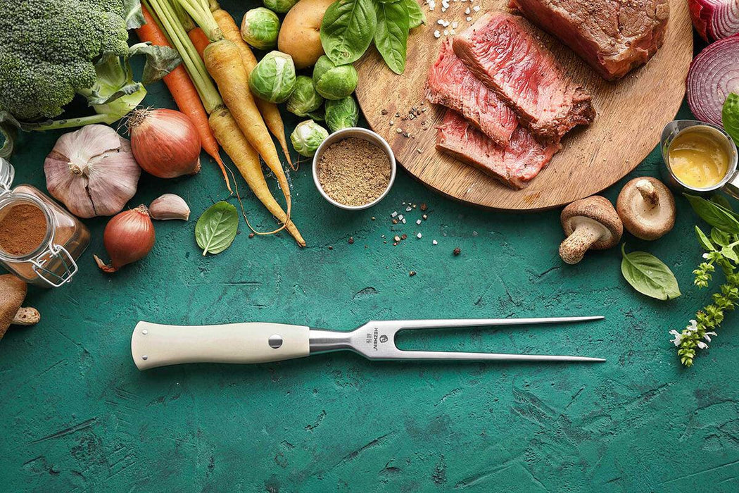 HEZHEN B38H Stainless Steel Turkey Fork Meat Fork & BBQ Fork G10 Handle 4