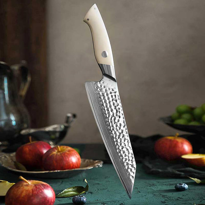 HEZHEN 8.3 Inch Chef Knife Damascus Steel Kitchen Knife