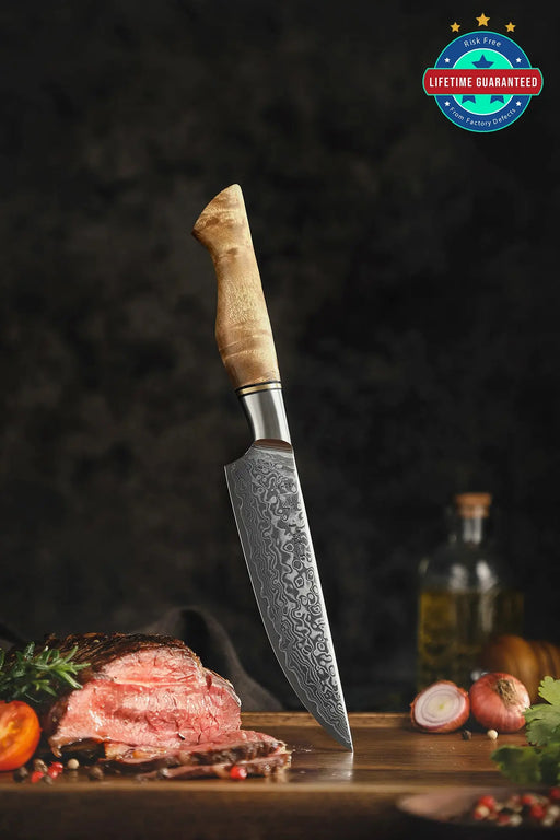 Cattleman Damascus Steel Steak Knives