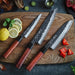 Hezhen PM8S 3pcs Chef Santoku and Utility Knife Set - The Bamboo Guy