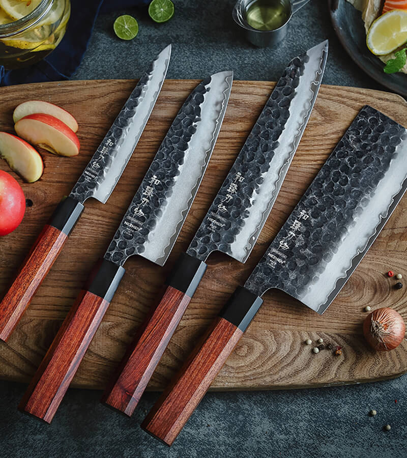 Hezhen PM8S Japanese Kitchen Chef Knife Set Mobile