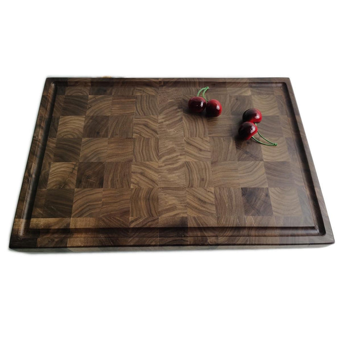 Quality End Grain Walnut Cutting Board Square Blocks - The Bamboo Guy