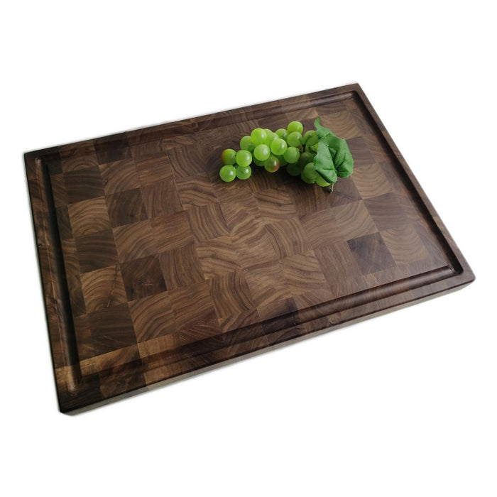 Quality End Grain Walnut Cutting Board Square Blocks - The Bamboo Guy