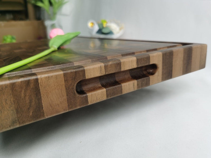 Quality End Grain Walnut Cutting Board Rectangular Blocks 3