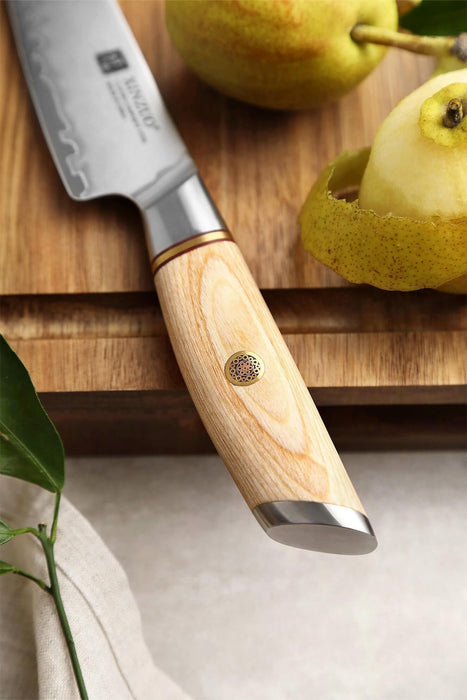 Xinzou B37S Composite Stainless Steel Utility knife with Pakka Wood Handle - The Bamboo Guy