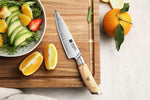 Xinzou B37S Composite Stainless Steel Utility knife with Pakka Wood Handle