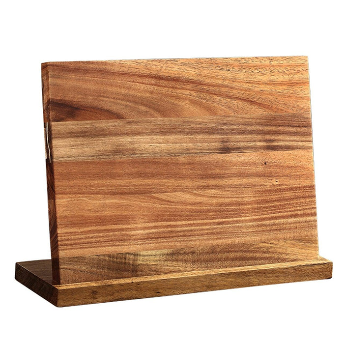 XINZUO Acacia Wood Magnetic Knife Holder Knife Stand - The Bamboo Guy