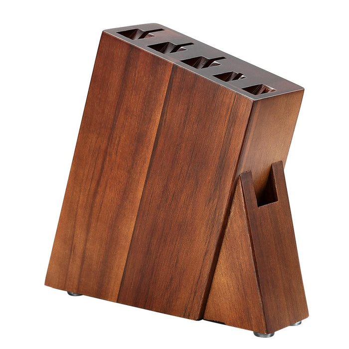 XINZUO Kitchen Knife Stand Knife Block Natural Acacia Wood - The Bamboo Guy