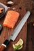 Xinzou F3 110 Layer High Carbon Damascus Steel Sakimura Kitchen Knife with G10 and Desert Iron Wood Handle - The Bamboo Guy