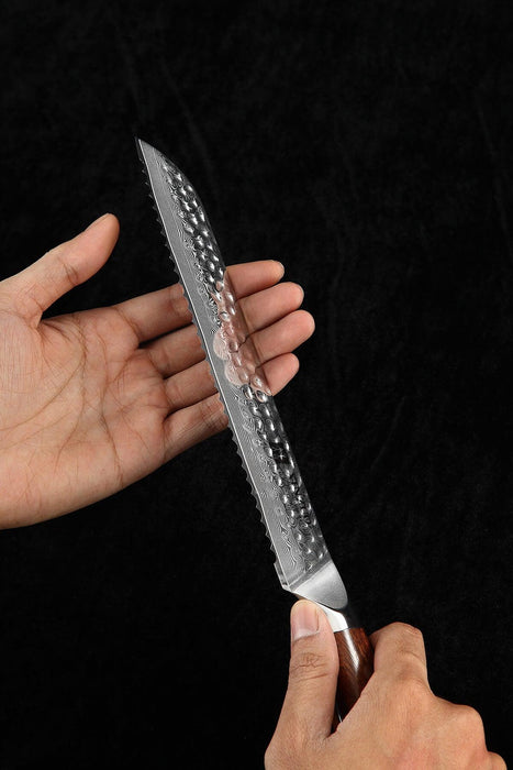 Xinzuo B13D 8" 67 Layer Damascus Bread Knife Damascus Steel Bread Knife