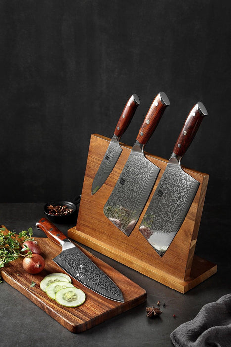 Xinzuo B13R 4 Pcs 67 Layer Damascus Steel Chef Knife Set 2