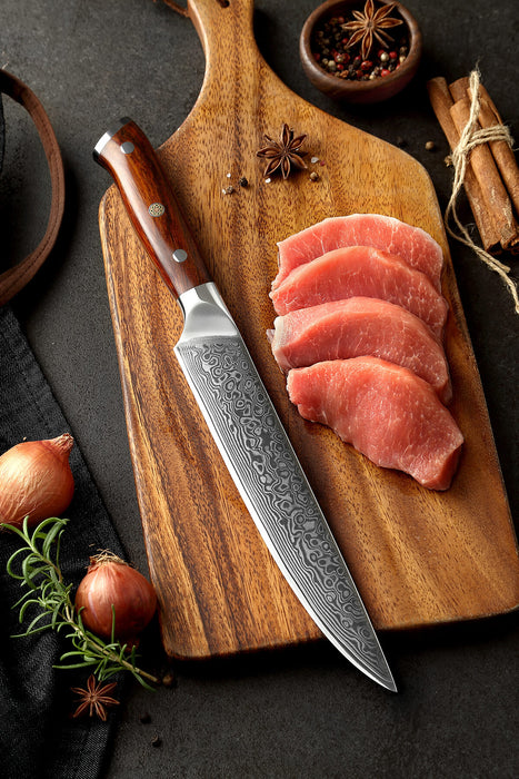 Xinzuo Japanese Damascus Steel Carving Knife