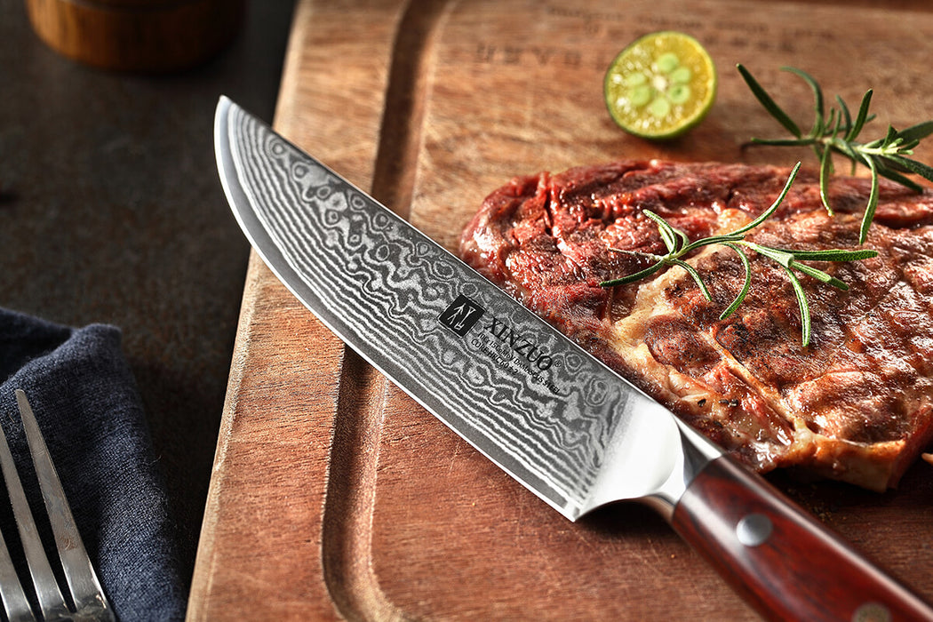 Xinzuo Damascus Steak Knives