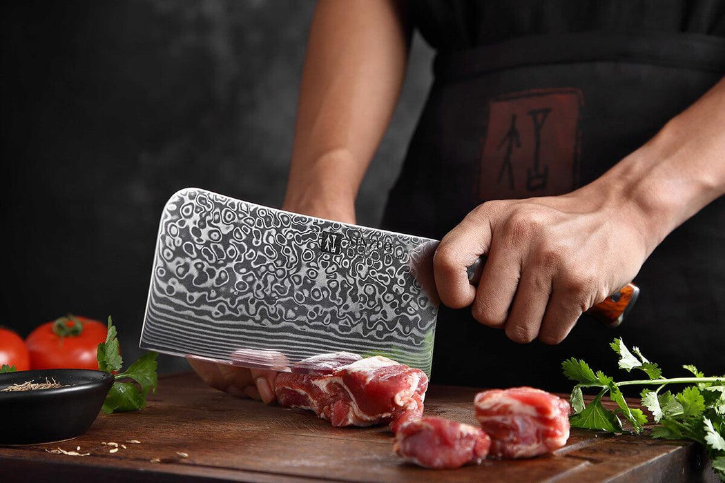 Xinzuo  VG10 Japanese Damascus Cleaver Knife