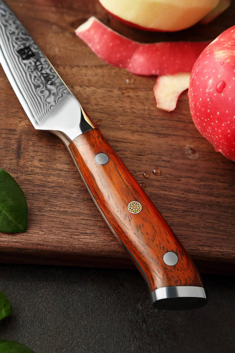 Xinzuo B13R 3.5" 67 Layer Damascus Paring Knife Rosewood Handles Open Box