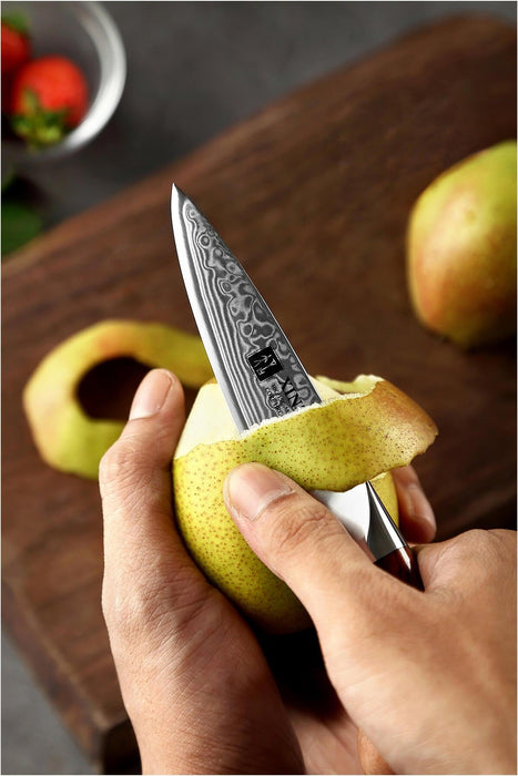 Xinzuo B13R 3.5" 67 Layer Damascus Paring Knife Rosewood Handles Open Box