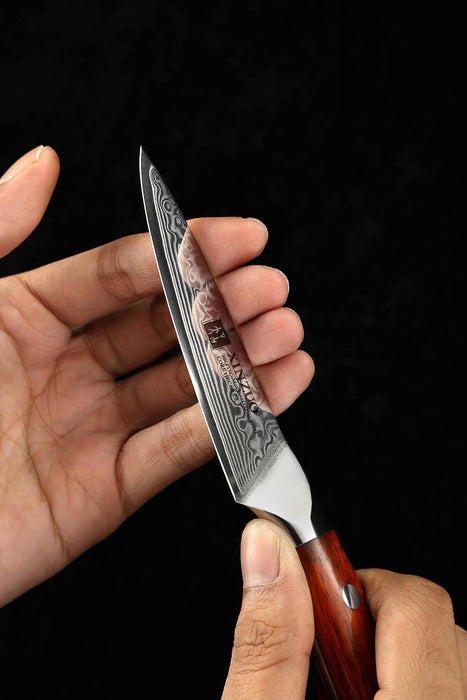Xinzuo B13R 3.5" 67 Layer Damascus Paring Knife Rosewood Handles Open Box