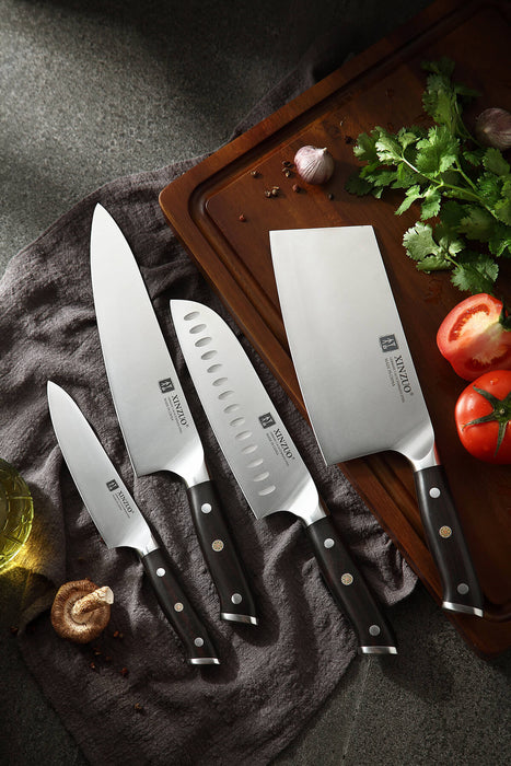 Xinzuo B13S 4 Pcs German High Carbon Steel Kitchen Knife Set