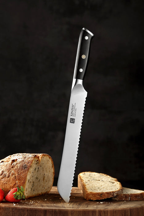 Xinzuo B13S German 1.4116 High Carbon Stainless Steel Bread Knife