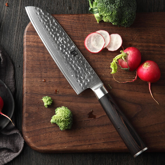 Xinzuo B1H 3 Pcs 67 Layer Damascus Steel Kitchen Knife Set 9