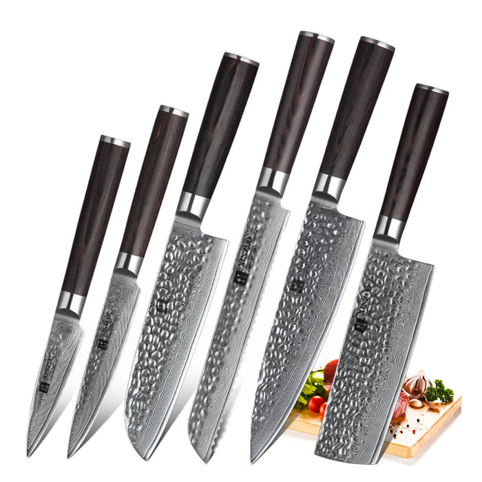 Xinzuo B1H 6 Pcs 67 Layer Damascus Steel Chef Knife Set 2