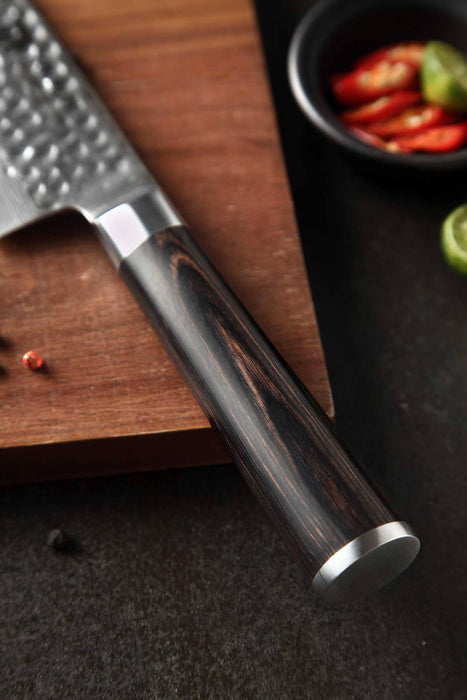 Xinzuo B1H 67 Layer Damascus Steel Gyuto Knife with Pakka Wood Handle