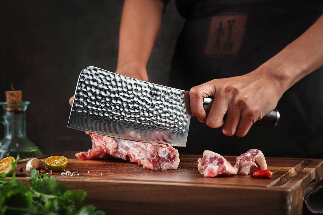 Xinzuo B1H 6.5" 67 Layer Damascus Meat Cleaver Damascus Steel Meat Cleaver